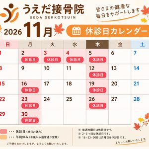 11月カレンダー
